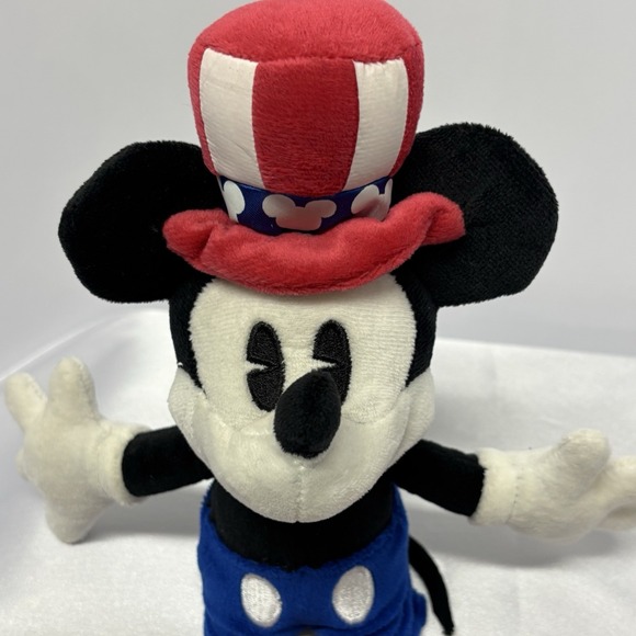 Disney Parks Mickey Mouse Plush 11" 4th of July USA Patriotic‎ Stuffed Plush NWT - Picture 2 of 7